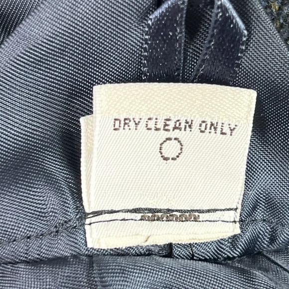 PRONTO-UOMO ZEGNA Wool Cashmere Sports Coat Blazer Charcoal Blue Plaid Size 46L - Picture 11 of 11